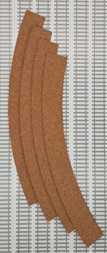 Cork track pre-cut - Double Curve 2nd Radius - Pack of 4