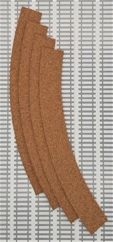Cork track pre-cut - Double Curve 1st Radius - Pack of 4